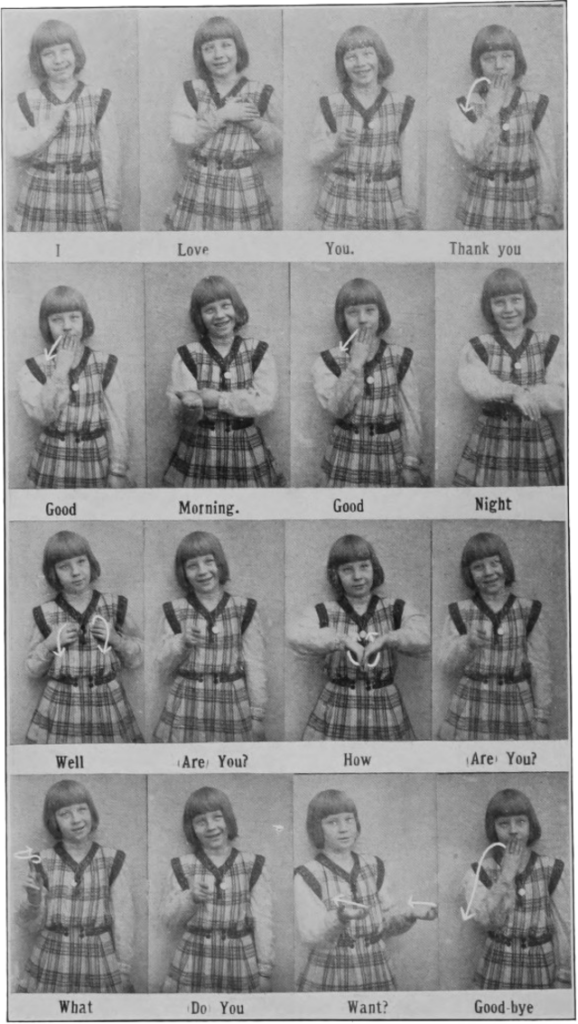 Plate XXVIII The Sign Language 2nd ed. 1918